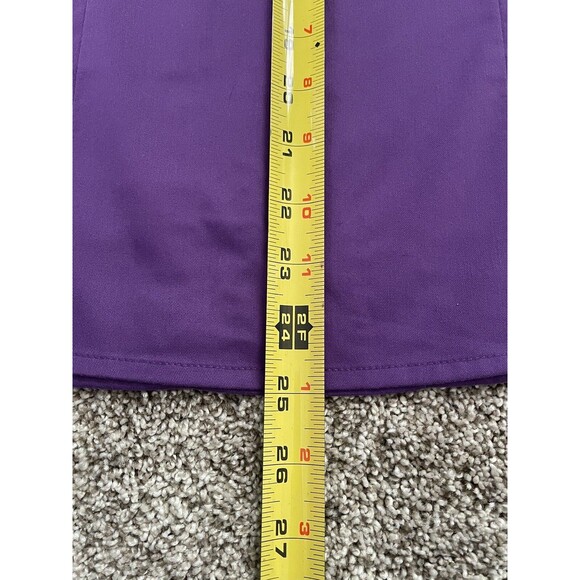 Grey’s Anatomy Scrub Top Purple 4153 Mock Wrap Women's Size Small - Picture 8 of 8